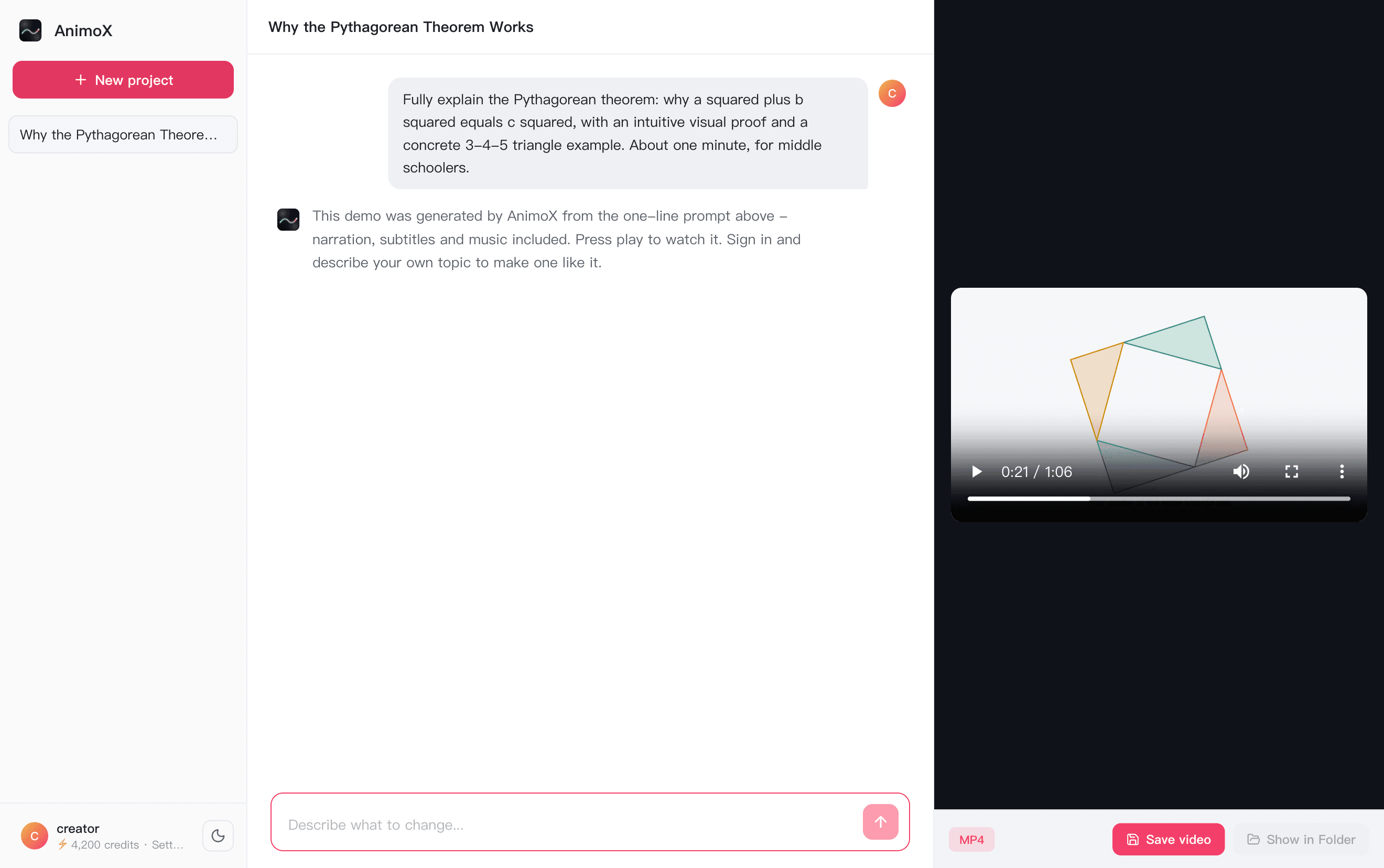 AnimoX desktop app