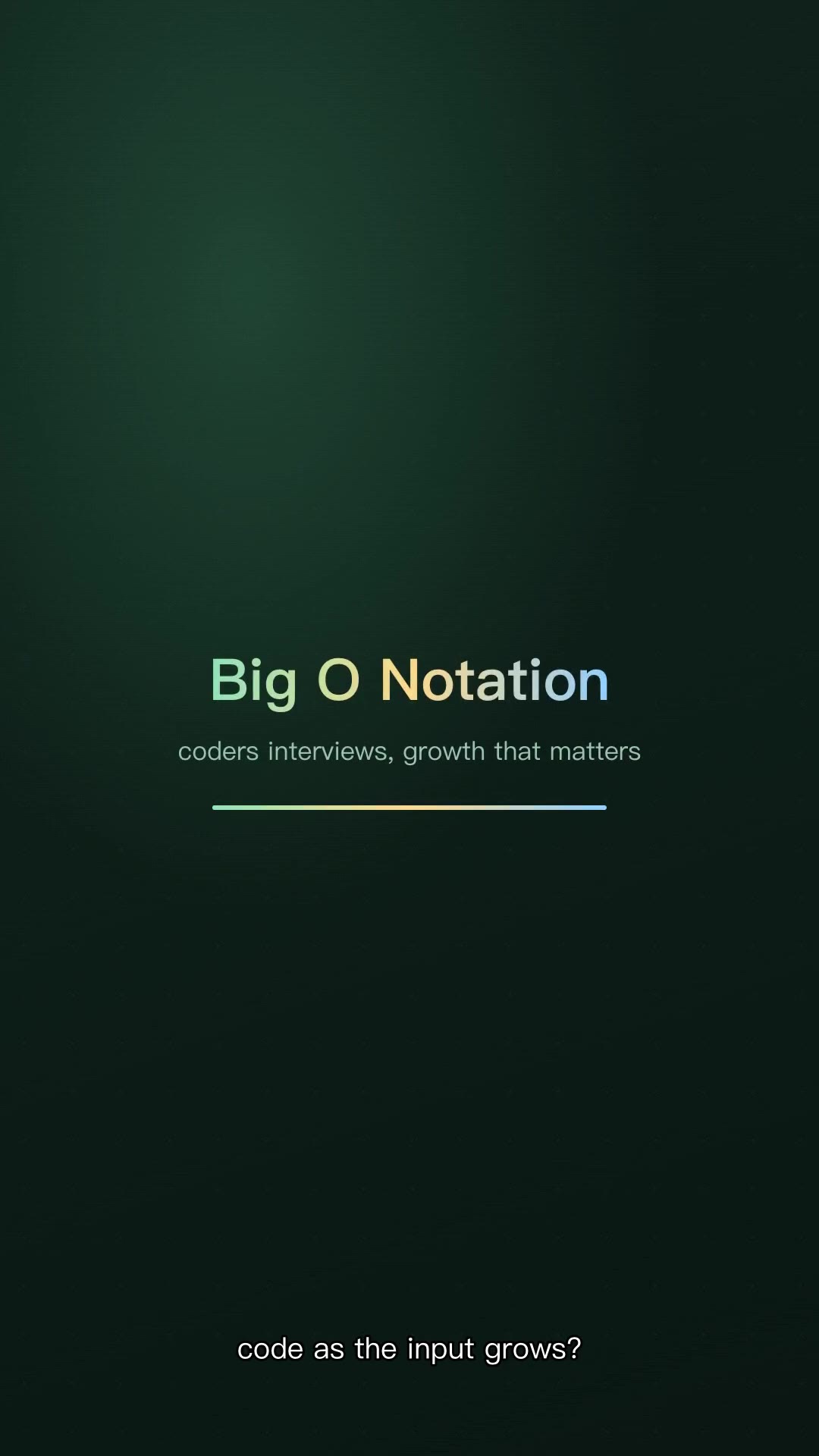 Big O in 55 Seconds