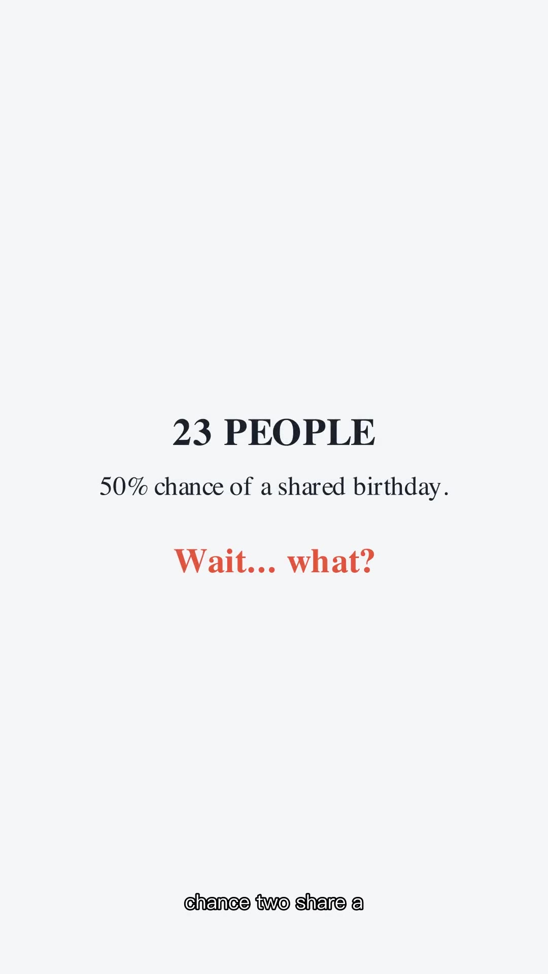 The Birthday Paradox